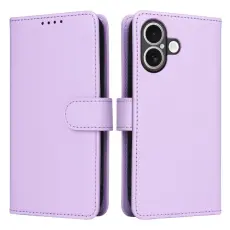 BETOPNICE - BETOPNICE iPhone 17 Pl&aring;nboksfodral Magnetiskt Detachable Konstl&auml;der - Lila