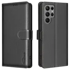 BINFEN COLOR - BINFEN COLOR BF32 f&ouml;r Samsung Galaxy S25 Ultra Pl&aring;nboksfodral Konstl&auml;der - Svart