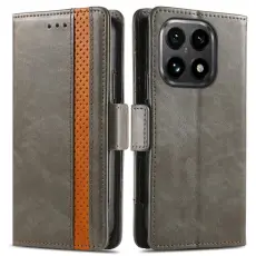 CASENEO - CASENEO Mobilskal till Xiaomi 15T KonstL&auml;der med RFID-Skydd - Gr&aring;