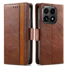 CASENEO - CASENEO Mobilskal till Xiaomi 15T KonstL&auml;der med RFID-Skydd - Brun