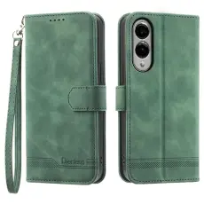 DIERFENG - DIERFENG DF-03 Pl&aring;nboksfodral f&ouml;r Samsung Galaxy S25 Edge Konstl&auml;der - Gr&ouml;n