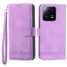 DIERFENG - DIERFENG DF-03 Pl&aring;nboksfodral f&ouml;r Xiaomi 13 Pro 5G, Konstl&auml;der - Lila