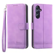 DIERFENG - DIERFENG DF-03 Samsung Galaxy M54 5G Pl&aring;nboksfodral Konstl&auml;der - Lila