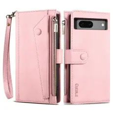 ESEBLE - ESEBLE Star Series Pl&aring;nboksfodral f&ouml;r Google Pixel 7a - Konstl&auml;der - Ros&eacute;guld