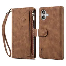 ESEBLE - ESEBLE Star Series iPhone 17 Pl&aring;nboksfodral Konstl&auml;der - Brun