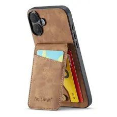 FIERRE SHANN - FIERRE SHANN 023 iPhone 17 Fodral KonstL&auml;der - Brun