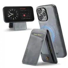 FIERRE SHANN - FIERRE SHANN 025 Fodral f&ouml;r iPhone 14 Pro KonstL&auml;der - Gr&aring;