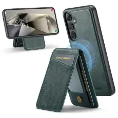 FIERRE SHANN - FIERRE SHANN 025 Fodral f&ouml;r Samsung Galaxy S25 KonstL&auml;der - Gr&ouml;n