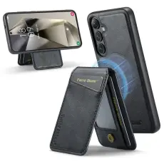 FIERRE SHANN - FIERRE SHANN 025 Fodral f&ouml;r Samsung Galaxy S25 KonstL&auml;der - Svart