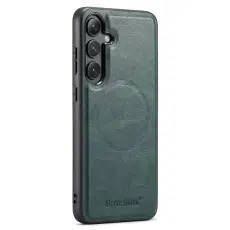 FIERRE SHANN - FIERRE SHANN 027 Samsung Galaxy S25 Fodral KonstL&auml;der - Gr&ouml;n