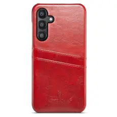 FIERRE SHANN - FIERRE SHANN Samsung Galaxy S25 Fodral - Waxy KonstL&auml;der - R&ouml;d