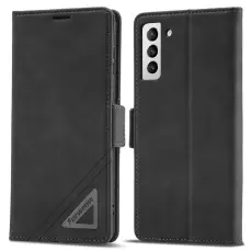 FORWENW - FORWENW F3-Series Pl&aring;nboksfodral f&ouml;r Samsung Galaxy S23 - Konstl&auml;der - Svart