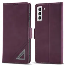 FORWENW - FORWENW F3-Series Pl&aring;nboksfodral f&ouml;r Samsung Galaxy S23 - Konstl&auml;der - Vinr&ouml;d