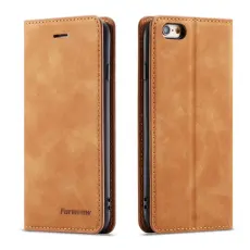 FORWENW - FORWENW Fantasy Series iPhone 6s Plus Pl&aring;nboksfodral Konstl&auml;der - Brun