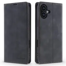 FORWENW - FORWENW iPhone 17 Pl&aring;nboksfodral Konstl&auml;der - Svart