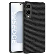 GKK - GKK Samsung Galaxy S25 Edge Fodral Hybrid PU - Svart - Svart