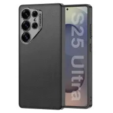 GKK - GKK Samsung Galaxy S25 Ultra Fodral PU TPU PC Skydd - Svart