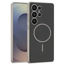 GKK - GKK Samsung Galaxy S25 Ultra Fodral Skyddande PU + TPU - Svart