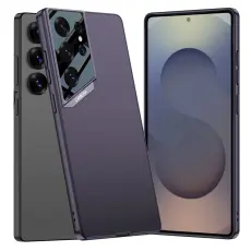 GKK - GKK Mobilskal till Samsung Galaxy S25 Ultra TPU + PC - &Auml;kta l&auml;der - Lila