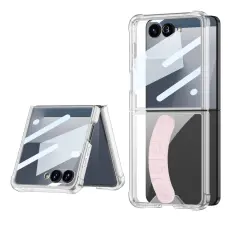 GKK - GKK Mobilskal till Samsung Galaxy Z Flip7 5G TPU Tempererat Glas - Ljus Rosa