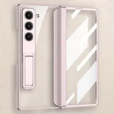 GKK - GKK Samsung Galaxy Z Fold6 5G Fodral Kickstand PC - Ljusrosa