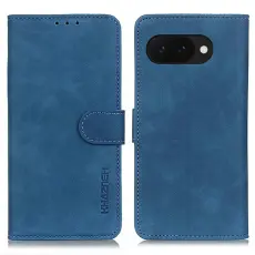 KHAZNEH - KHAZNEH Google Pixel 9a Pl&aring;nboksfodral Konstl&auml;der Retro Textur - Bl&aring;
