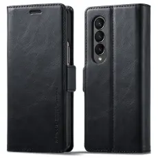 LC.imeeke - LC.IMEEKE f&ouml;r Mobilskal till Samsung Galaxy Z Fold3 5G KonstL&auml;der - Svart