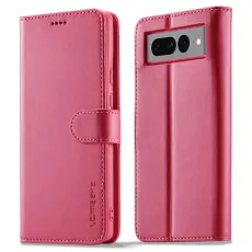 LC.imeeke - LC.IMEEKE Google Pixel 7 Pro Pl&aring;nboksfodral Konstl&auml;der - Rosa