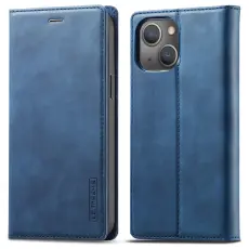 LC.imeeke - LC.IMEEKE iPhone 13 Pl&aring;nboksfodral Konstl&auml;der - All-round Skydd - Bl&aring;