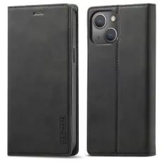 LC.imeeke - LC.IMEEKE iPhone 13 Fodral PU L&auml;der - All-round Skydd - Svart
