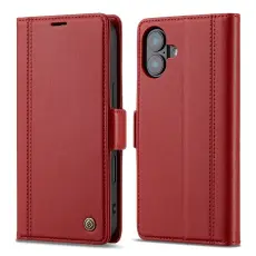 LC.imeeke - LC.IMEEKE iPhone 16 Pl&aring;nboksfodral Konstl&auml;der - R&ouml;d