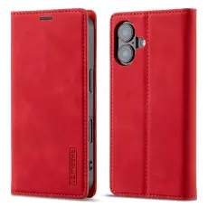 LC.imeeke - LC.IMEEKE iPhone 17 Pl&aring;nboksfodral Konstl&auml;der- R&ouml;d