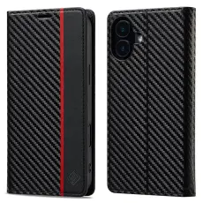 LC.imeeke - LC.IMEEKE iPhone 17 Pl&aring;nboksfodral Konstl&auml;der - Svart