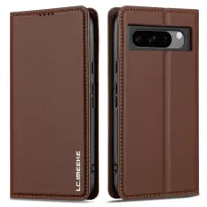 LC.imeeke - LC.IMEEKE L1 Series Google Pixel 8 Pro Pl&aring;nboksfodral Konstl&auml;der - Brun