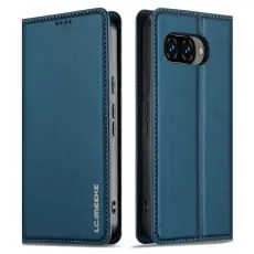 LC.imeeke - LC.IMEEKE L1 Series Google Pixel 9a Pl&aring;nboksfodral Konstl&auml;der - Bl&aring;