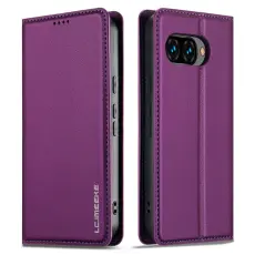 LC.imeeke - LC.IMEEKE L1 Series Google Pixel 9a Pl&aring;nboksfodral Konstl&auml;der - Lila
