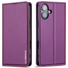 LC.imeeke - LC.IMEEKE L1 Series iPhone 16 Pl&aring;nboksfodral Konstl&auml;der - Lila