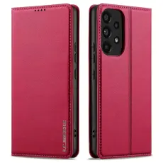 LC.imeeke - LC.IMEEKE L1 Series Samsung Galaxy A52s 5G Fodral PU Läder - Röd