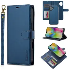 LC.imeeke - LC.IMEEKE L2 Series iPhone 17 Pl&aring;nboksfodral Konstl&auml;der - Bl&aring;