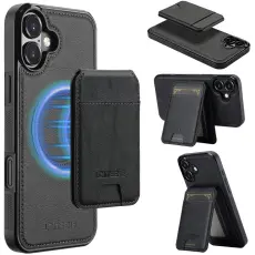 LC.imeeke - LC.IMEEKE L3 iPhone 17 Fodral Magnetiskt KonstL&auml;der - Svart