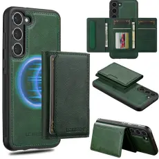LC.imeeke - LC.IMEEKE L5 f&ouml;r Samsung Galaxy S23 Fodral KonstL&auml;der - Gr&ouml;n