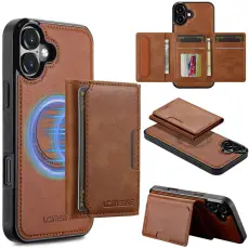LC.imeeke - LC.IMEEKE L5 iPhone 17 Fodral KonstL&auml;der - Brun
