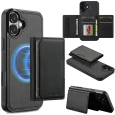 LC.imeeke - LC.IMEEKE L5 iPhone 17 Fodral KonstL&auml;der - Svart