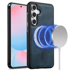 LC.imeeke - LC.IMEEKE L6 Fodral KonstL&auml;der f&ouml;r Samsung Galaxy S25 - Bl&aring;