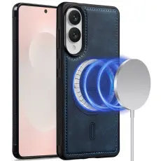 LC.imeeke - LC.IMEEKE L6 Fodral KonstL&auml;der Samsung Galaxy S25 Edge - Bl&aring;