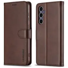 LC.imeeke - LC.IMEEKE Samsung Galaxy A16 Fodral PU Läder - Brun