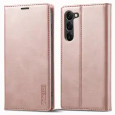 LC.imeeke - LC.IMEEKE Samsung Galaxy S23 Pl&aring;nboksfodral Konstl&auml;der - Rosa