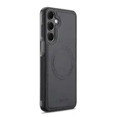 LC.imeeke - LC.IMEEKE Samsung Galaxy S25 Fodral - KonstL&auml;der - Svart