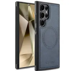 LC.imeeke - LC.IMEEKE Samsung Galaxy S25 Ultra Fodral KonstL&auml;der - Bl&aring;