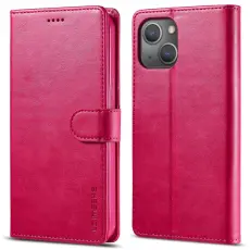 LC.imeeke - LC.IMEEKE Pl&aring;nboksfodral f&ouml;r iPhone 15 Plus - Konstl&auml;der - Rosa